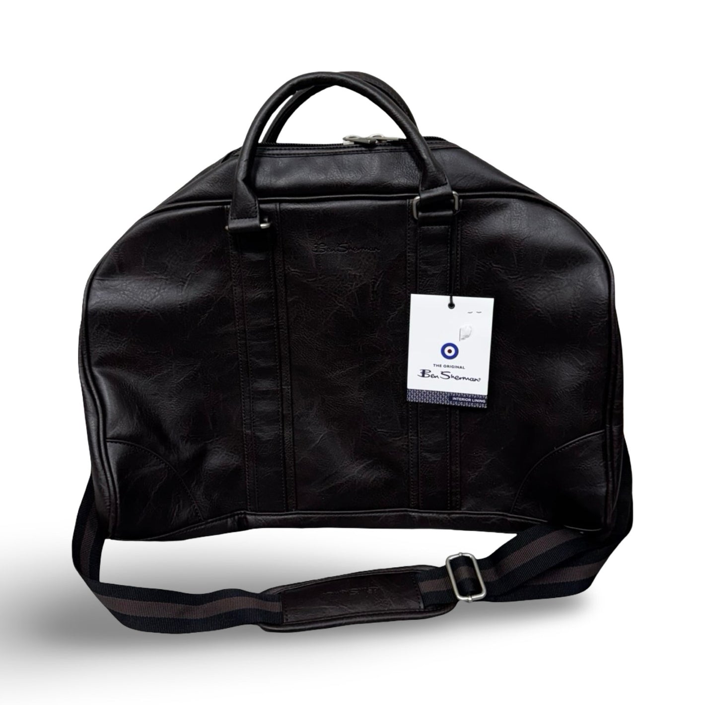 Ben Sherman 20” Faux Leather Carry-On Duffel Bag