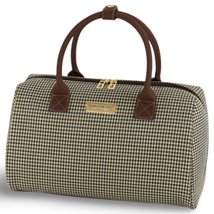London Fog Cambridge 16" Duffle - Olive Houndstooth