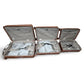 CHAMPS 3-Piece Iconic II Hardside Luggage Set – Rose Gold