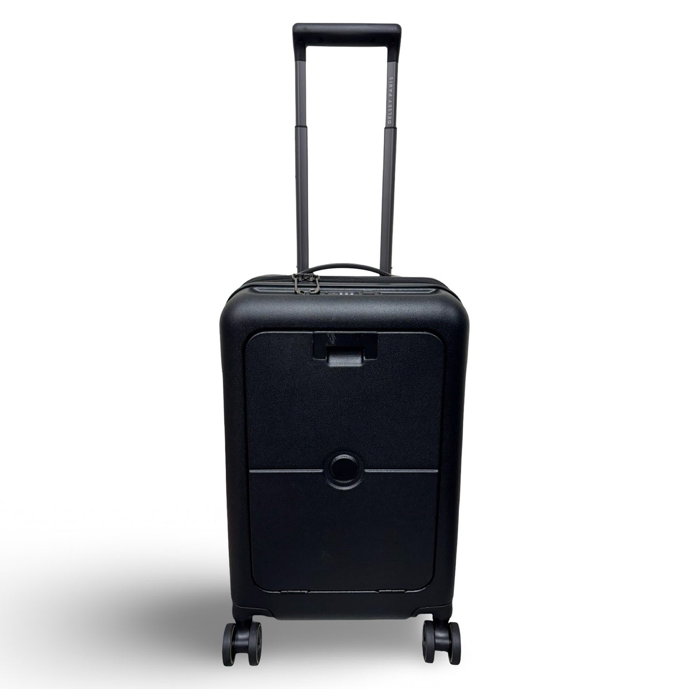 Delsey Paris Turenne 2.0 Front Pocket Carry On Spinner Suitcase - Black