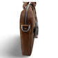 Samsonite Classic Leather Slim Brief - Cognac