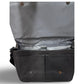 Kenneth Cole Reaction Colombian Leather Crossbody 15.6" Laptop Bag - Black