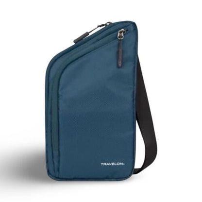 TRAVELON Slim Crossbody Bag – Peacock Teal