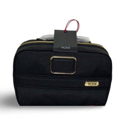 Tumi Gen 4.3 Core Zippered Split Travel Toiletry Kit - BLACK & GOLD