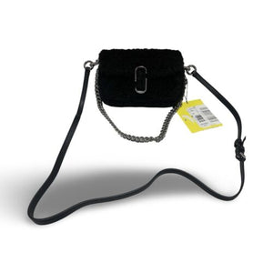 MARC JACOBS THE TEDDY J MARC MINI BLACK CROSSBODY BAG