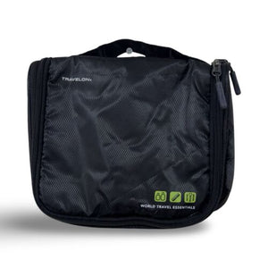 TRAVELON World Travel Essentials Toiletry Bag - Black