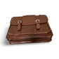 McKlein Double Compartment Leather Laptop Case USA Siamod - Brown