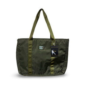 BADGLEY MISCHKA Nylon Travel Tote Weekender Bag - Olive Green