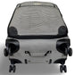 London Fog Cambridge 25" Expandable Spinner - Black White Houndstooth
