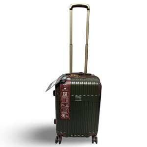 London Fog Brentwood III Small Carry-on Expandable Spinner Hardside - Olive