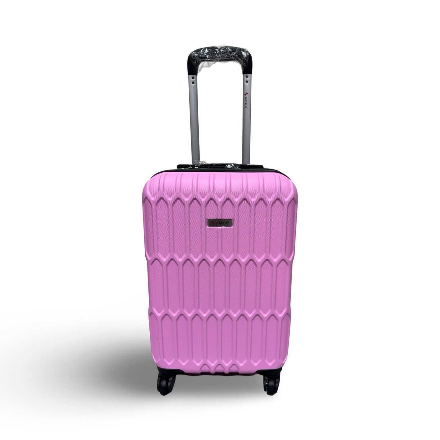 AMKA Honeycomb 22" Carry-On Expandable Spinner Suitcase - Pink