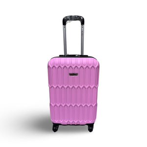 AMKA Honeycomb 22" Carry-On Expandable Spinner Suitcase - Pink