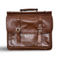 McKlein Double Compartment Leather Laptop Case USA Siamod - Brown