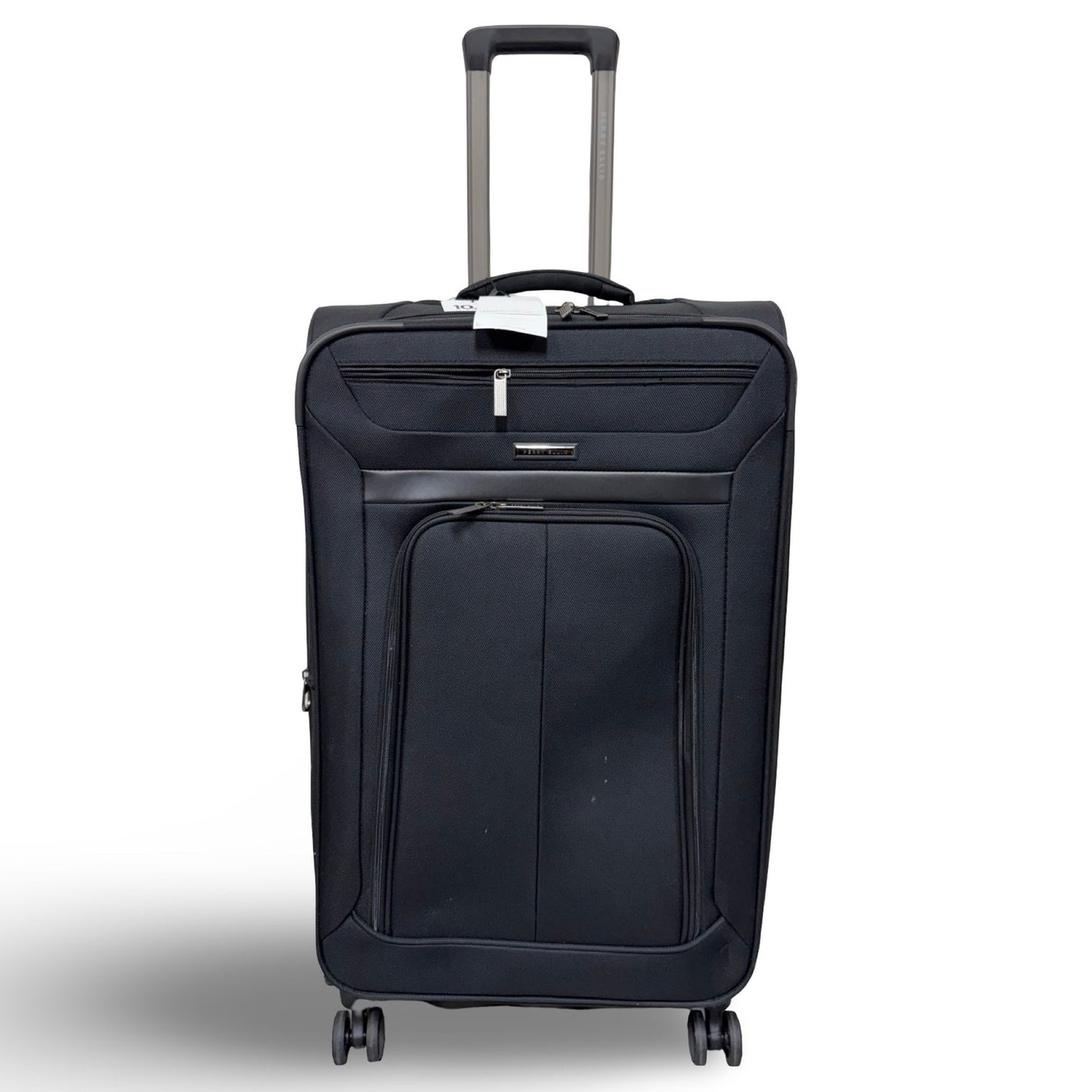 Perry Ellis Charleston Lightweight Spinner Luggage,black 29 suitcase - Black