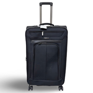 Perry Ellis Charleston Lightweight Spinner Luggage,black 29 suitcase - Black