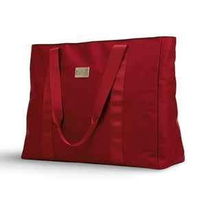 BADGLEY MISCHKA Nylon Travel Tote Weekender Bag- Burgundy