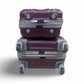 AMKA Gem 2-Pc. Carry-On Hardside Cosmetic Luggage Set - Purple