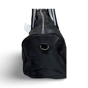 Adrienne Vittadini Black Haute Heritage Zip Fully Lined Duffel Bag