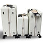 CHAMPS 3-Piece Vintage Muse Collection Hardside Luggage Set - Ivory Black