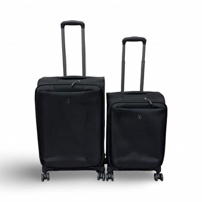 SWISSGEAR 2-piece Set 20”/24” Softside Spinner - Black