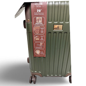 London Fog Brentwood III Small Carry-on Expandable Spinner Hardside - Olive