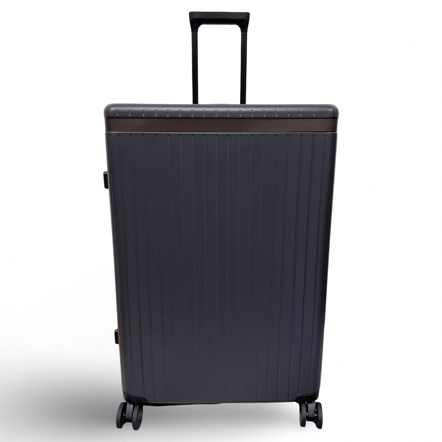 Carl Friedrik The Large Check In Spinner Suitcase - Grey/Chocolate