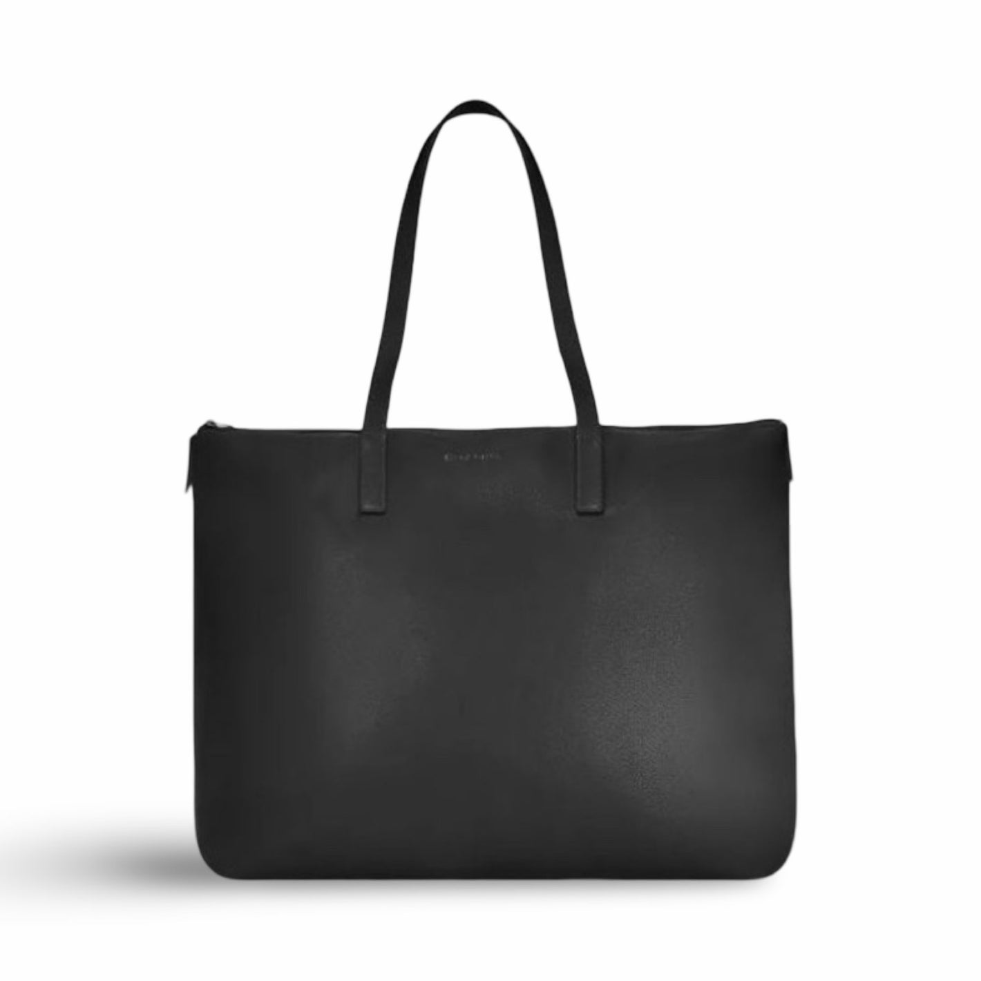 CHAMPS Onyx Collection Leather Business Tote - Black