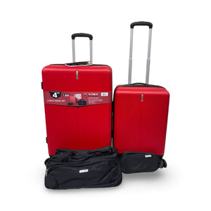TAG Cityscape 4 Piece Hardside Luggage Set - Red