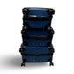 Solite Asher 3-Piece Expandable Spinner Luggage Set - Blue