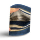 TRAVELON Courier Navy Blue Anti-Theft Saddle Crossbody Bag