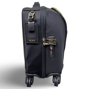 Tumi Voyageur Leger Compact 4 Wheel Carry On - Black/Gold