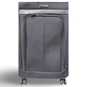Perry Ellis Charleston Lightweight Spinner Luggage,black 29 suitcase - Black