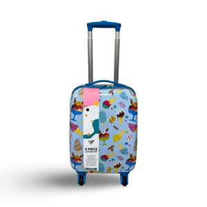 Travelers Club Kid's Hard Side Carry-On Spinner 5 Piece Luggage Set - Icecream
