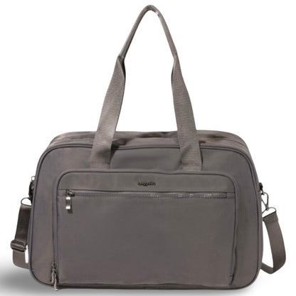 Baggallini Getaway Split Case Duffle Bag - Smoke Twill