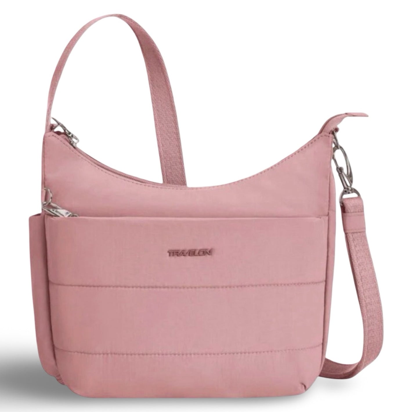 Travelon Anti-Theft Roam Medium Crossbody - Desert Pink