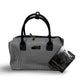 London Fog Cambridge 16" Classic Satchel - Black White Houndstooth