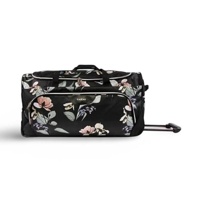 Bebe 30" Rolling Duffle Bag - Black Floral