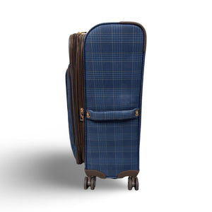 London Fog Brentwood III 25" Expandable Spinner Softside  - Navy, Bronze
