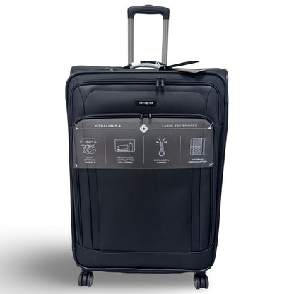 Samsonite X-Tralight 4 Large Check-in Expandable Spinner - Black