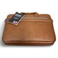 Samsonite Classic Leather Slim Brief - Cognac