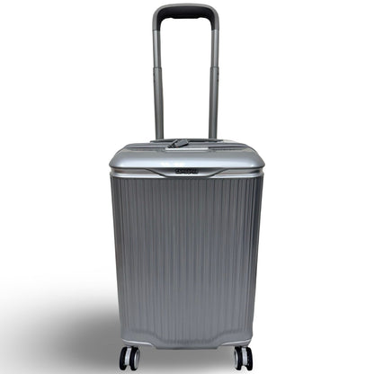 Samsonite Silhouette 18 Hardside Carry On Spinner Suitcase -Silver (Preowned)