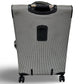 London Fog Cambridge 25" Expandable Spinner - Black White Houndstooth