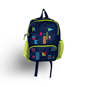 Nautica Kids Backpack for School, 16" H - Flags