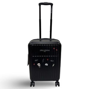 KARL LAGERFELD PARIS Sentimental Voyage 21" Upright Luggage - Black (Preowned)