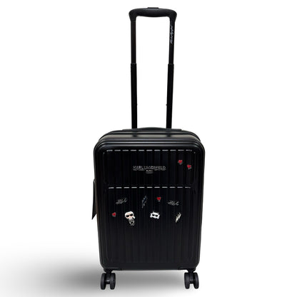 KARL LAGERFELD PARIS Sentimental Voyage 21" Upright Luggage - Black (Preowned)