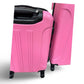 Travelers Club Chicago 5-Piece Hardside Luggage Set - Pink