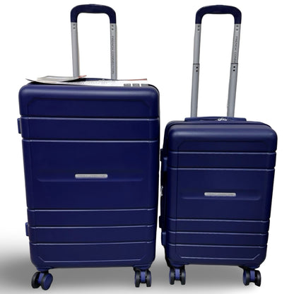 Saint Martin 4 Piece Hardside Luggage Set 4in1 CUP/USB/USB-C/PHONE HOLDER