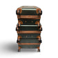 BADGLEY MISCHKA Grace Expandable Retro Luggage Set, 3 Piece - Olive Green