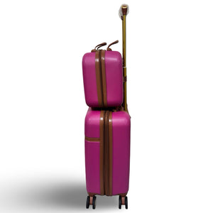 PUÍCHE Jewel Carry-on Cosmetic Luggage, Set of 2 – Magenta