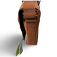 Kenneth Cole Reaction Colombian Leather Crossbody 15.6" Laptop Bag - Cognac
